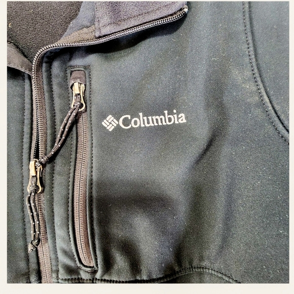 Columbia Womens Soft Shell Full Zip Jacket Black‎ Size Small - Picture 2 of 5